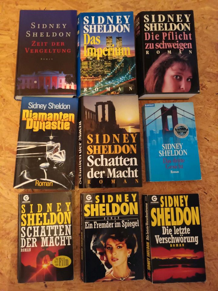 Div.  spannende Bücher von Sidney Sheldon Thriller in Bad Salzdetfurth