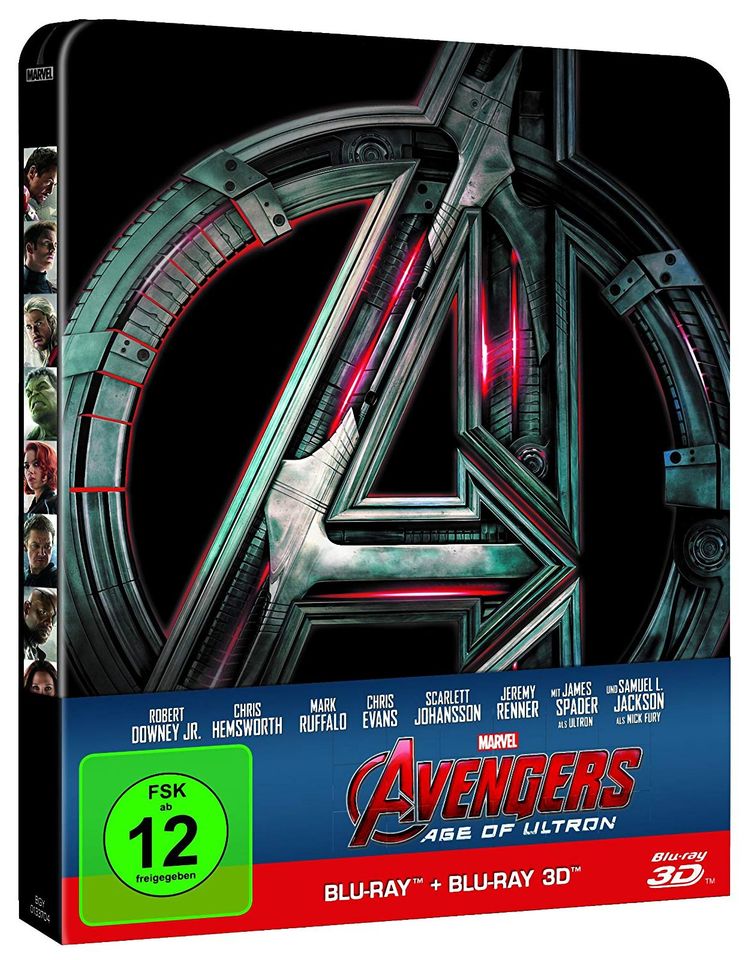 AVENGERS - AGE OF ULTRON --- STEELBOOK / Blu-ray 3D + 2D --- NEU in Wuppertal