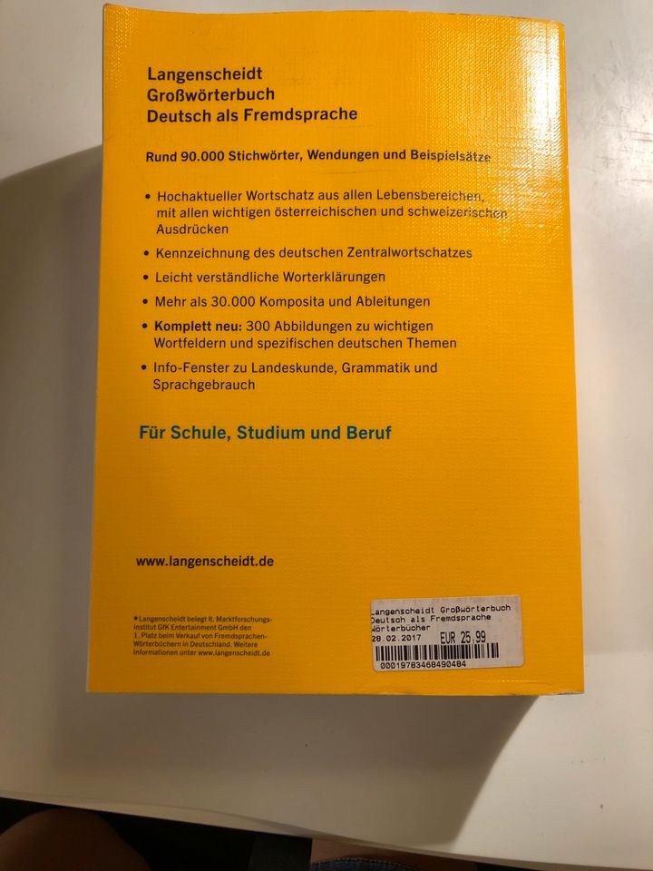 Langenscheidt Großwörterbuch: Deutsch als Fremdsprache in Hamburg