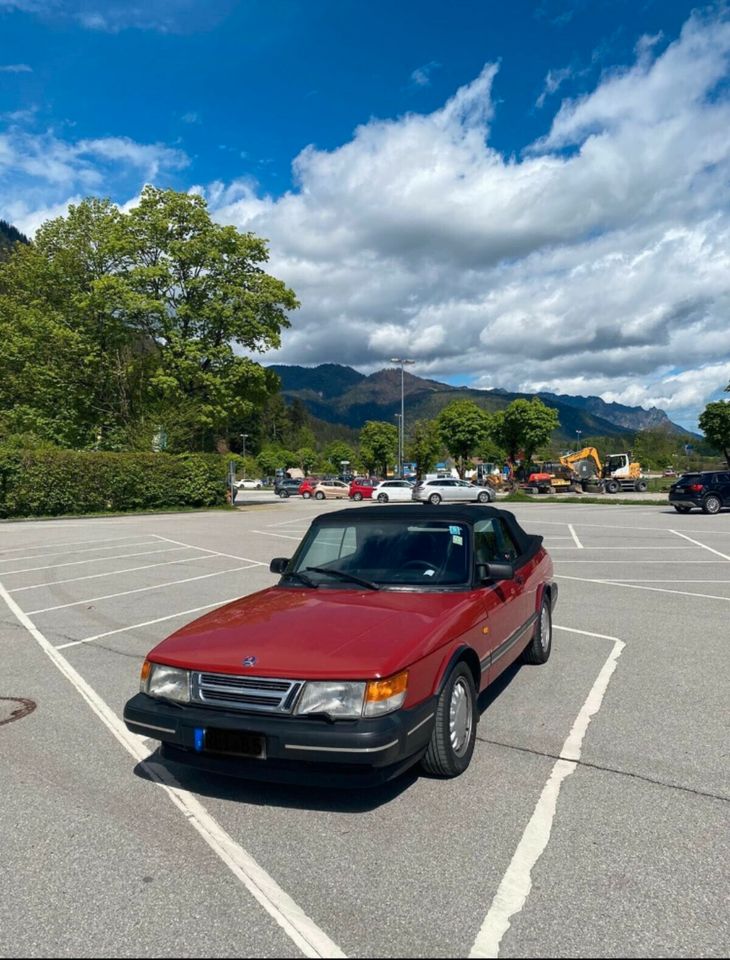 Saab 900 I 2.0 Turbo Cabrio Klima H- Kennzeichen 16 Valv Oldtimer in Bad Reichenhall