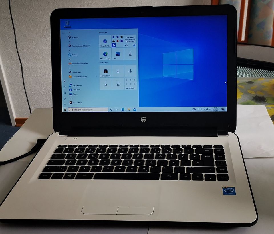 HP 14"-14-ac101ng Notebook 32GB Festspeicher 2GB RAM Windows 10 in Unna