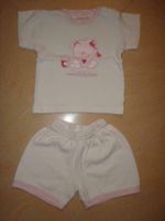 süßer Baby Shorty Gr. 62 kurzer weiß rosa Sommer Schlafanzug Bär Thüringen - Weinbergen Vorschau
