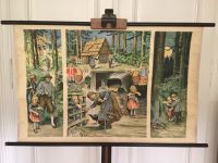 Vintage Schulwandkarte Rollkarte Hänsel und Gretel Hessen - Wiesbaden Vorschau