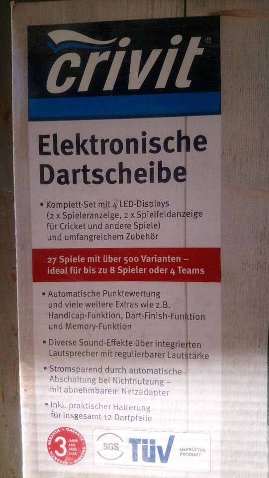 Elektronische Dartscheibe Crivit FH-9304 in OVP in Braunschweig