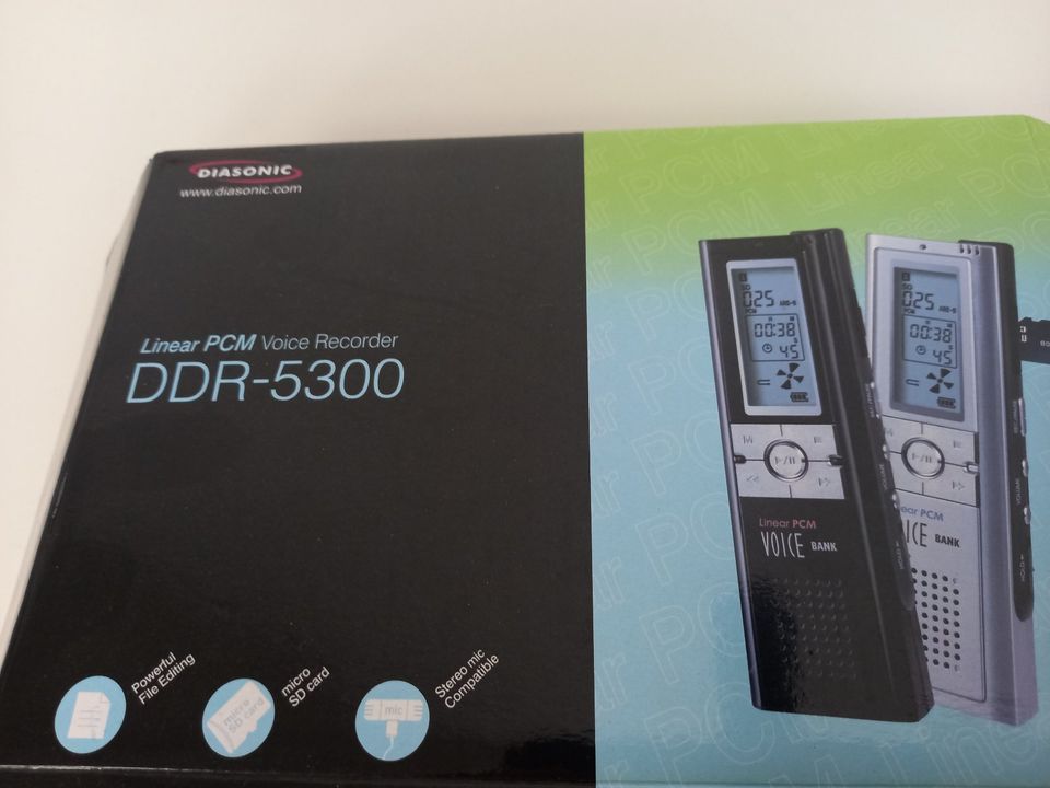 Diasonic DDR 5300 Aufnahme-Gerät Voice-Recorder inc Zubehör in Bonn -  Dottendorf | Weiteres PC Zubehör gebraucht kaufen | eBay Kleinanzeigen ist  jetzt Kleinanzeigen