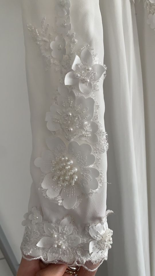 Brautkleid Hijab / Standesamt / Nikah / Walima Weiß, Kleid in Mönchengladbach