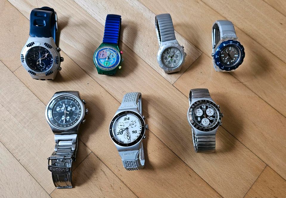 SWATCH, ESPRIT, FILA Uhren ... PLUS Uhrenschrank!! in Kamen