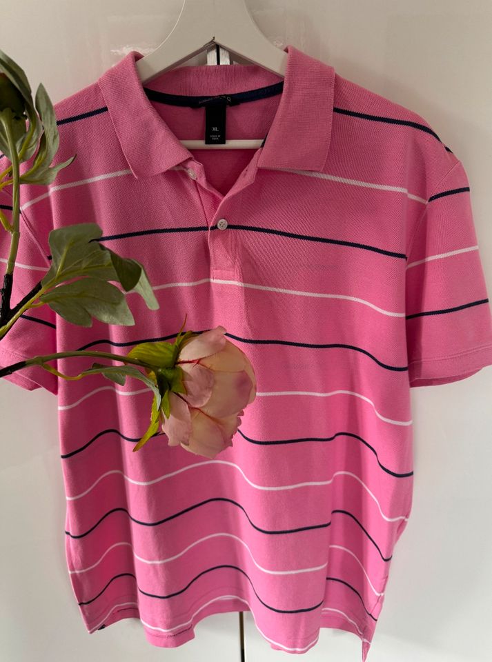 ☀️H&M Polo Shirt Gr.XL rosa T-Shirt stylisch☀️ in Niederwerrn