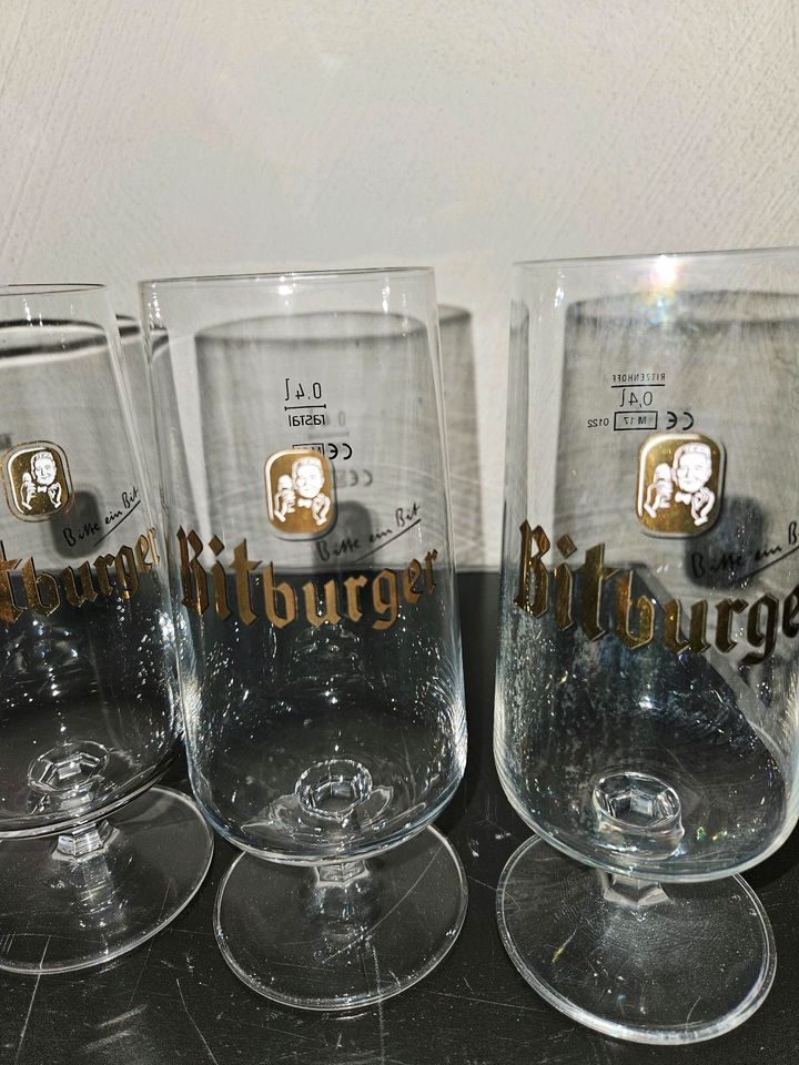 Bitburger Pokal Gläser in Weilerbach