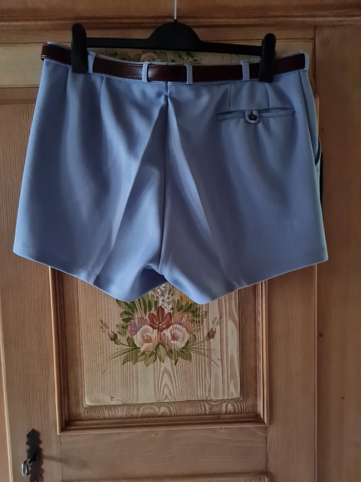 Herren Short Gr.26,Vintage Herrenhose,blau,Gürtel,TOP !!! in Neuwied
