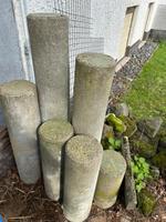6 Stück Rund- Palisaden massiv 20 cm Durchmesser Beton  grau Rheinland-Pfalz - Wolken Vorschau