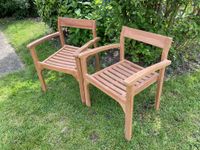 Teak Teakholz Gartenstuhl stapelbar Armlehne massiv #2# Nordrhein-Westfalen - Lohmar Vorschau