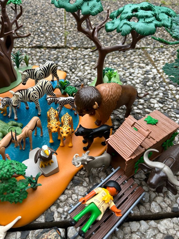 Playmobil Safari/ Konvolut, viele Tiere und Mondbasis in Stade