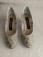 Edle Beverly Feldmann Damen Pumps in Größe 36 in Silber München - Bogenhausen Vorschau