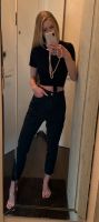 Mom Jeans High Waist schwarz H&M 36 S cool lässig Sommer Hose Bremen - Neustadt Vorschau