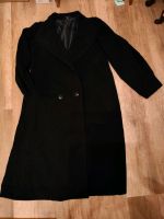 schwarzer Vintage Mantel Größe 34 mit 75% WOLLE Hessen - Steinbach Vorschau