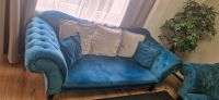 Wunderschöne 3er Couch + 1er Sofa im klassischen Stil Petrolblau Nordrhein-Westfalen - Solingen Vorschau