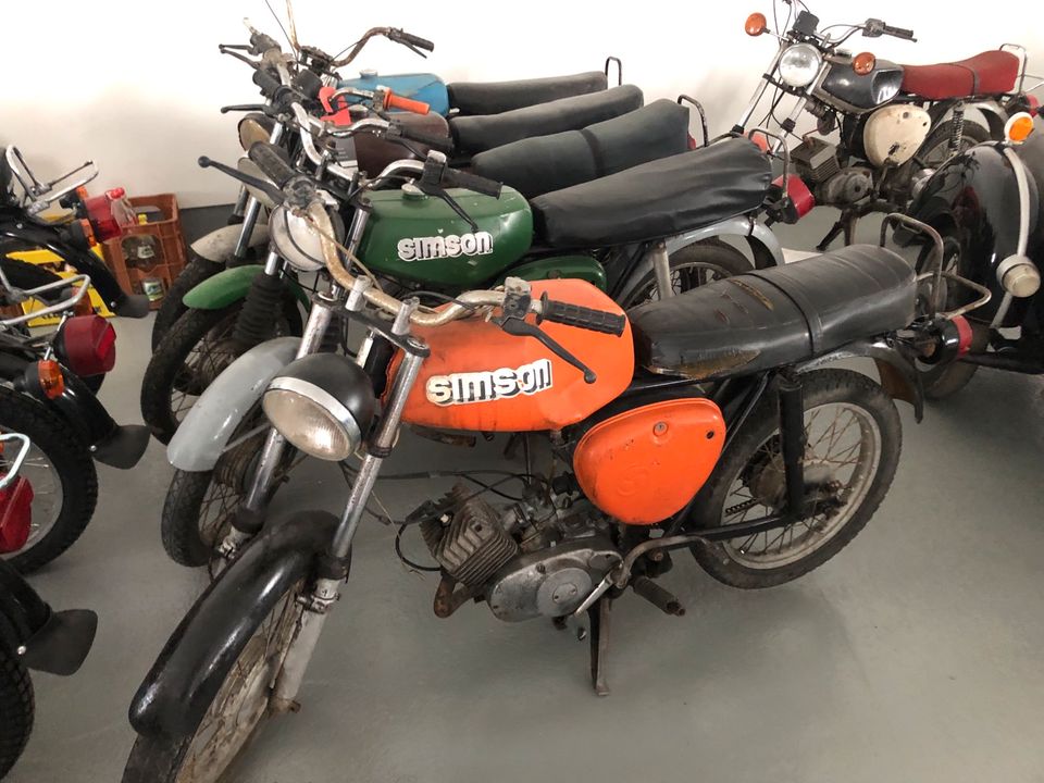 Simson S51, S50, ENDURO, Schwalbe, Star, Roller SR50 MOPEDS., DDR in Crimmitschau