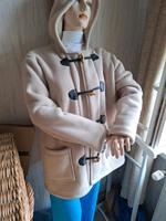 Dufflecoat Gr.46 beige Winterjacke mit Fell Kapuze Damart Sachsen - Dippoldiswalde Vorschau