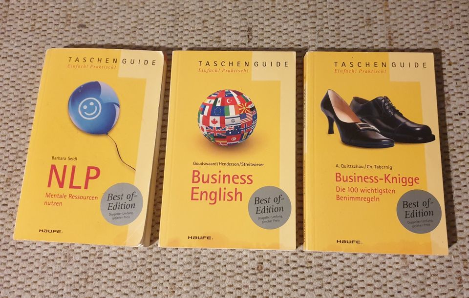 3 Bücher Taschenguides von Haufe NLP + Business English - Knigge in München