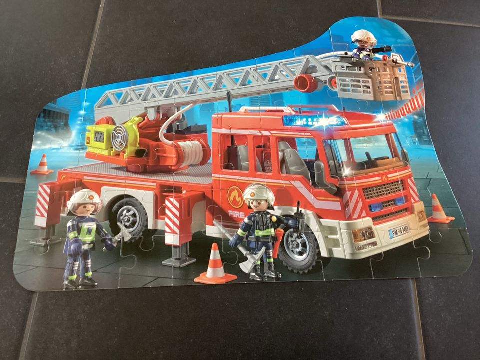 Playmobil Puzzle + Feuerwehr + Kinder in Rheine