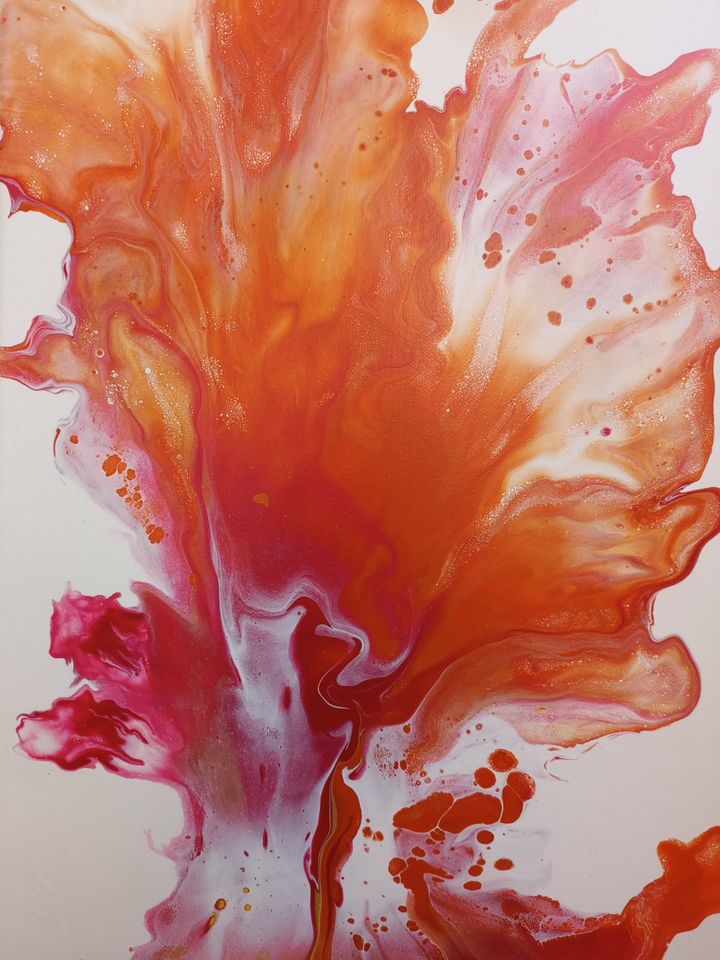 Acrylic Pouring ohne Medium in Berlin