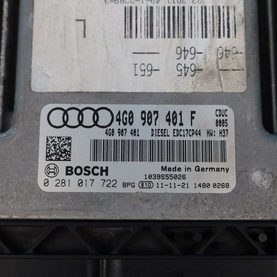 Audi A6 A7 4G C7 3.0 TDI Motorsteuergerät 4G0907401F Modul CDUC in Osnabrück