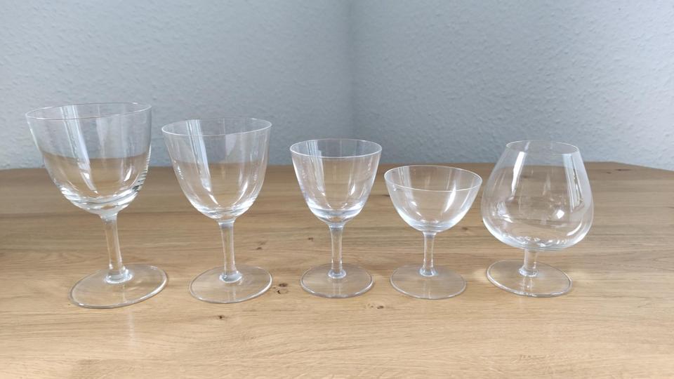 Gläser Rotwein, Weißwein, Portwein, Sherry, Cognac, Vintage, 60er in Goslar