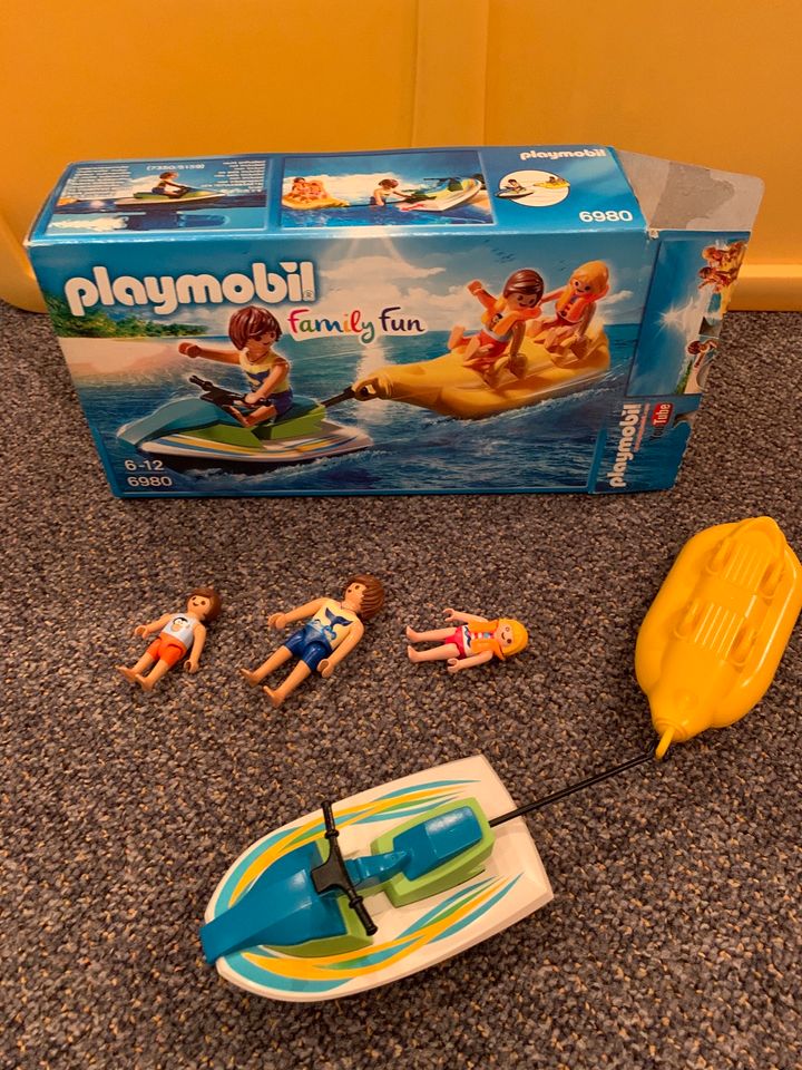 Playmobil 6980 jetski mit Bananenboot in Holtland