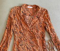 Kleid | Gr. 38-40 | orange-schwarz gestreift Aachen - Aachen-Mitte Vorschau