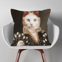 TIERISCH STYLISCHES DEKO KISSEN "Princess Cat" 45x45 cm Essen - Rüttenscheid Vorschau