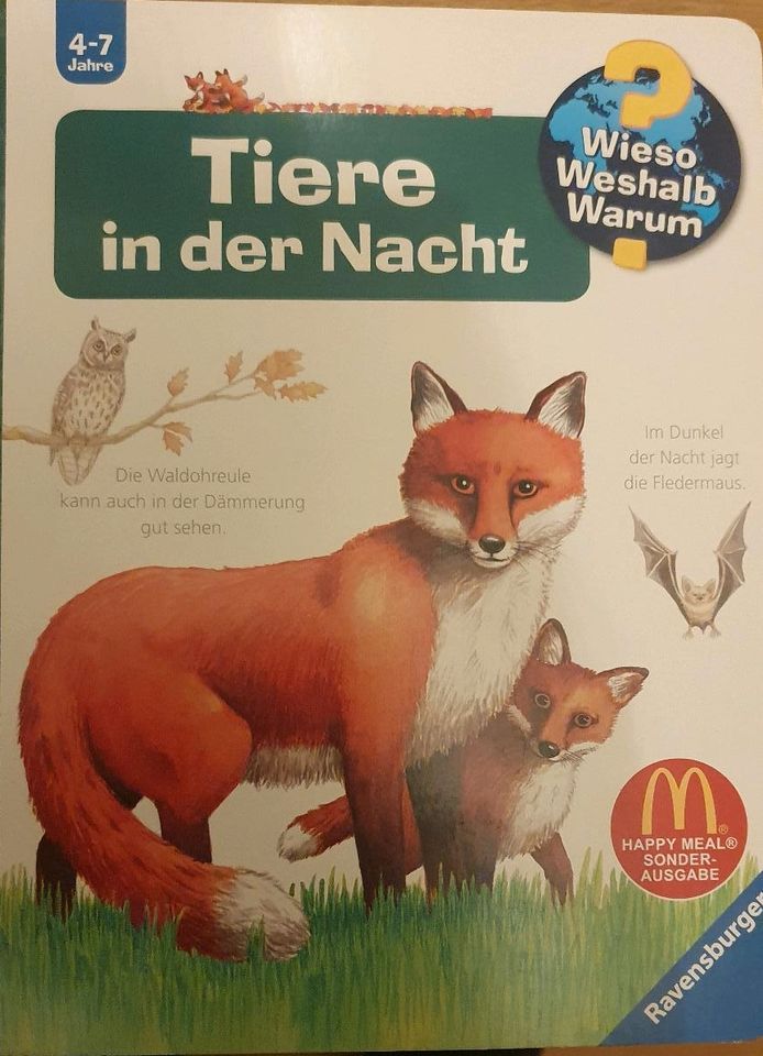 Tiere in der Nacht * Mc Donalds Buch * Wieso Weshalb Warum in Halle