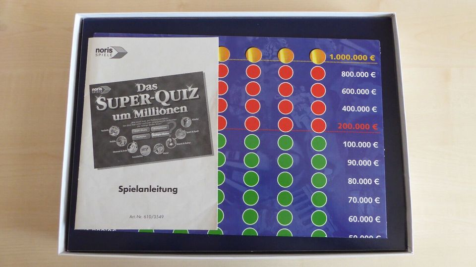 Noris Das Super-Quiz um Millionen mit 1320 Fragen und 5280 Auswa in Flintbek