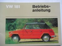 Betriebsanleitung Bedienungsanleitung VW 181 Kübel, Druck 08/1969 Nordrhein-Westfalen - Alsdorf Vorschau