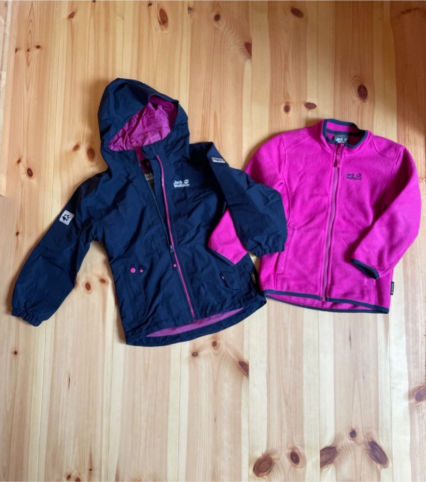 Mädchen Jacke, Jack Wolfskin, Größe 116, 3in1 in Kranichfeld