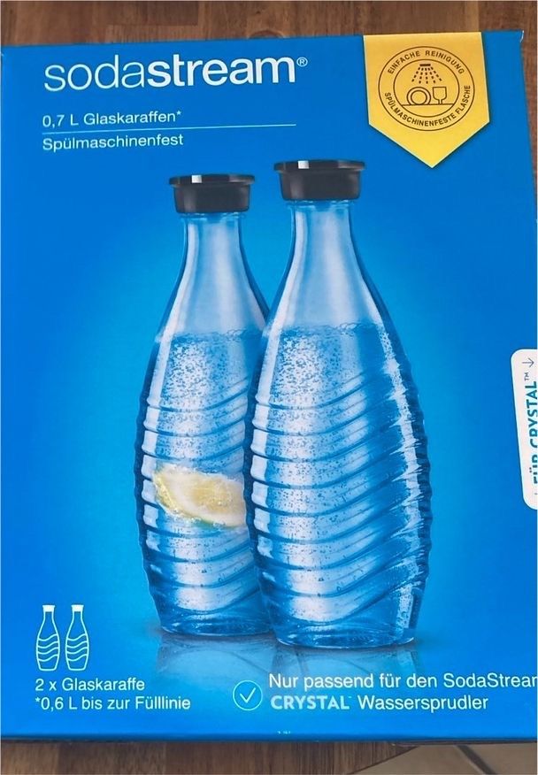 2 Soda Stream Crystal Glas Flaschen Neu OVP in Böblingen