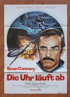 DIE UHR LÄUFT AB - Kinoplakat A1 - Gefaltet - 1975 / Sean Connery Hessen - Bensheim Vorschau