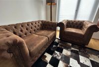 Chesterfield Zweisitzer-Sofa und Sessel Nordrhein-Westfalen - Hürth Vorschau