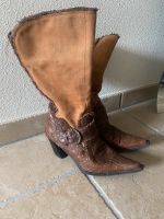 Braune Stiefel mit Absatz Niedersachsen - Delmenhorst Vorschau