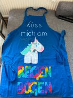 Selbstbemalte Einhorn Regenbogen Kochschürze Bayern - Weilheim i.OB Vorschau