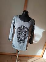 Glitzer Oberteil Totenkopf Pulli Longsleeve 3/4 Arm 38/40 Dresden - Gorbitz-Süd Vorschau