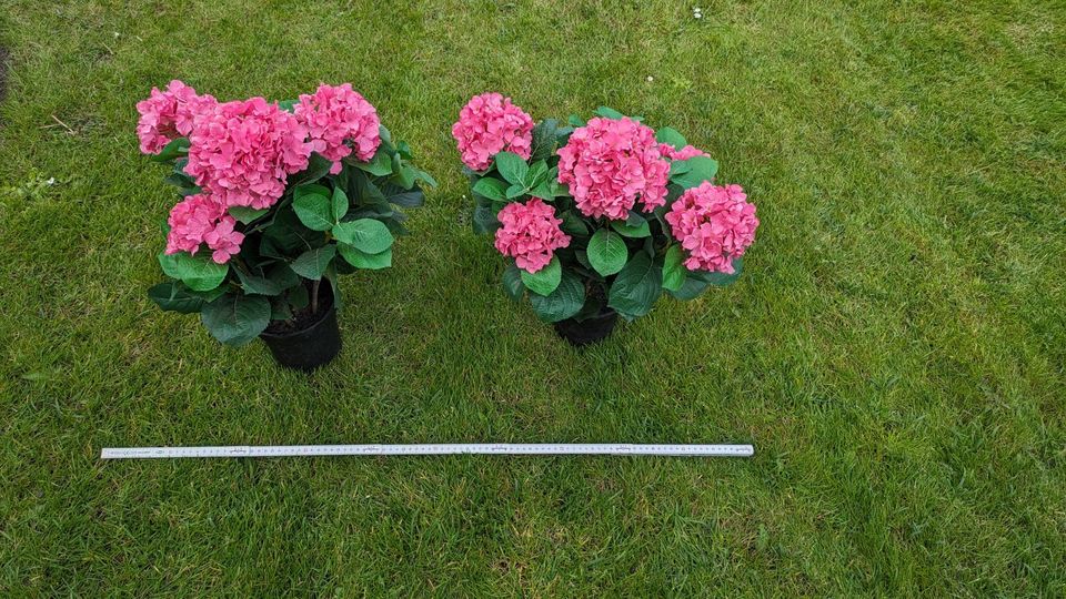 2x Kunstpflanze Blume Geranie UV Beständig in Leer (Ostfriesland)