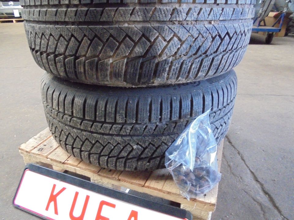 Mercedes W211 Conti Winterreifen 225/55R16 + orig Alu`s 8x16 ET38 in Harrislee