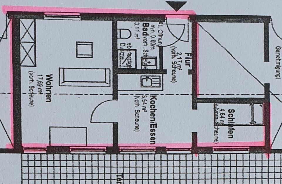 Achtung:. Wohnung in B.S. Knetterheide muß renoviert werden !! in Bad Salzuflen