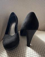Absatzschuhe - Schwarz Glitzer Hessen - Reinhardshagen Vorschau