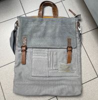 Diesel Umhängetasche Laptoptasche  Leder Canvas  Grau Vintage Köln - Köln Dellbrück Vorschau