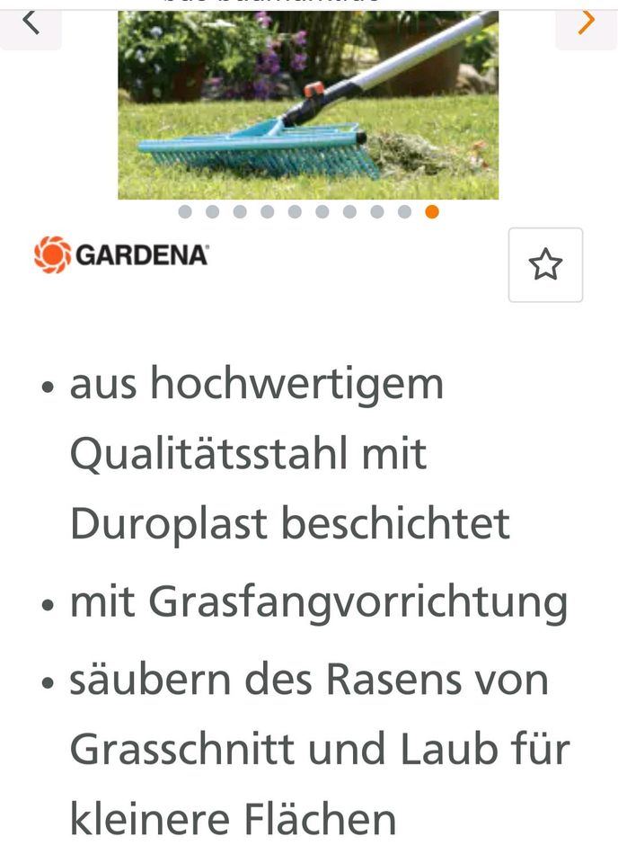 Gardena Rasenrechen in Fellen