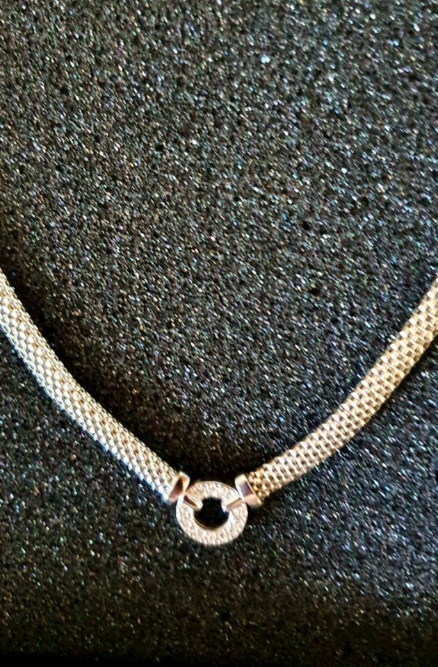 wunderschönes Collier 925 Silber- rhodiniert, Zirkonia,45 cm *NEU in Rastatt