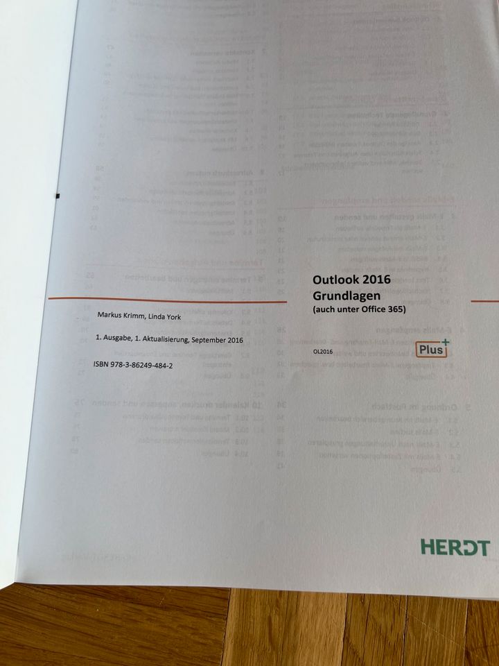 Outlook 2016 Grundlagen Herdt ISBN 978-3-86249-484-2 in Rodalben