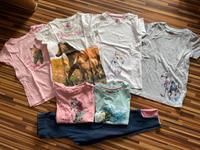 Reitest Reithose + 7 T-Shirts mit Pferden teilweise neu Gr. 134 Saarland - Nonnweiler Vorschau